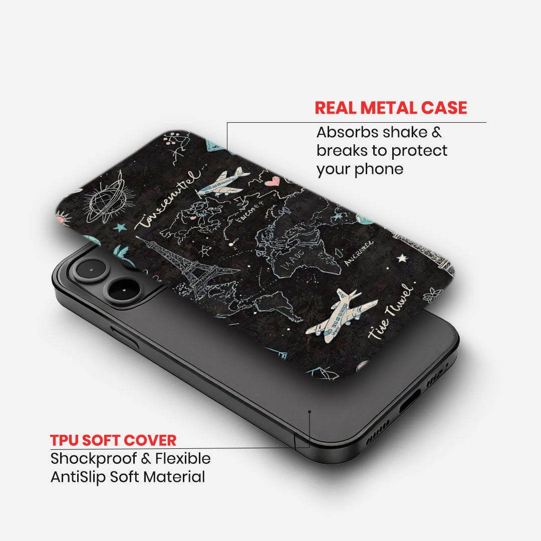 Doodle World Travel Map Case image 1