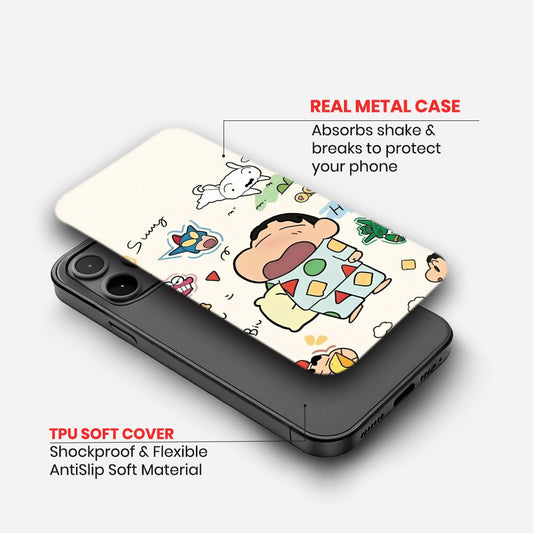 Sleepy Shinchan Doodle Case image 1
