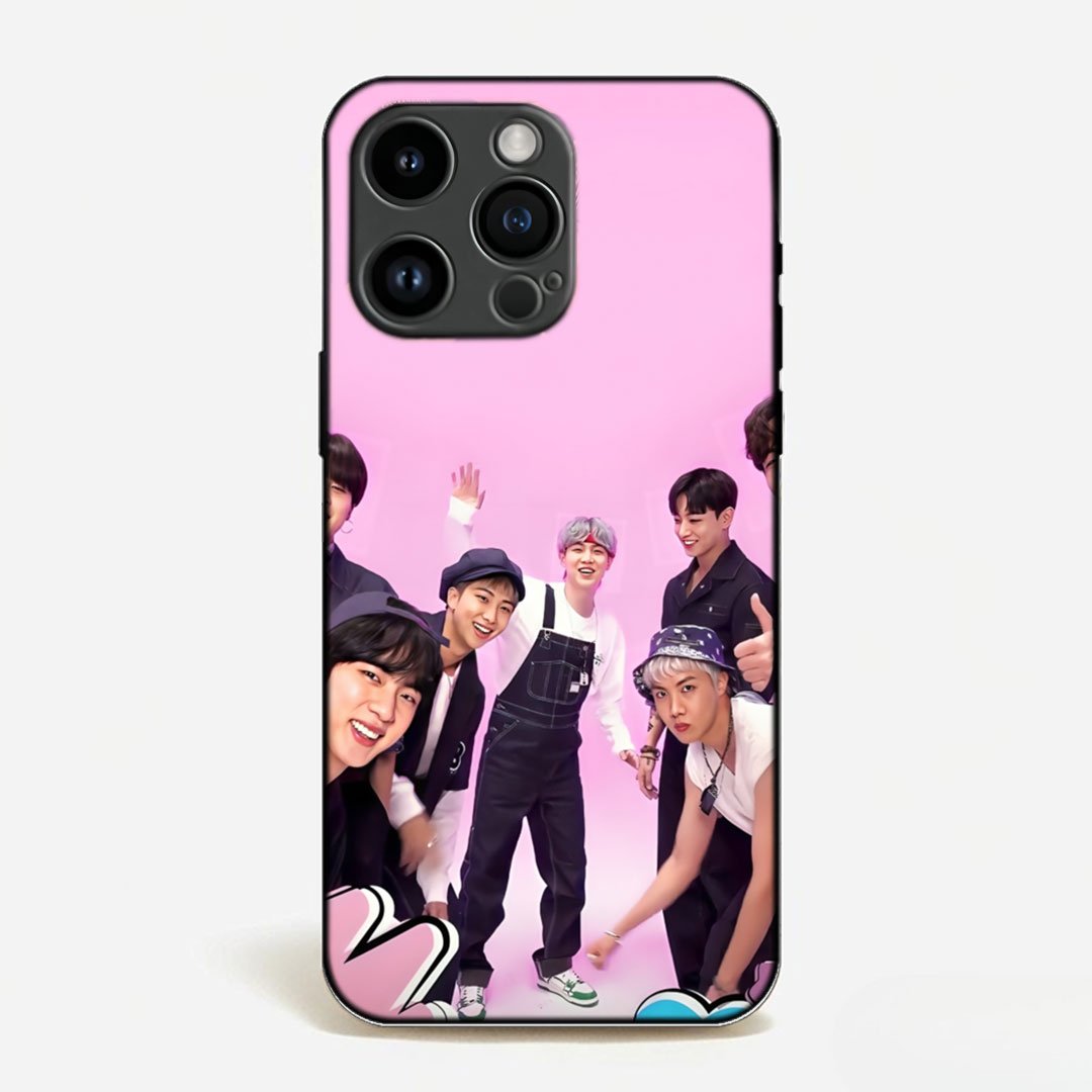 BTS Pink Group Fun Case image 0