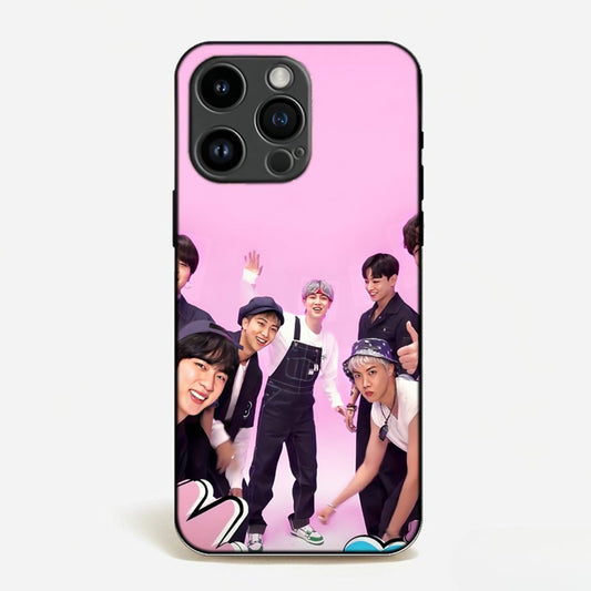 BTS Pink Group Fun Case image 0