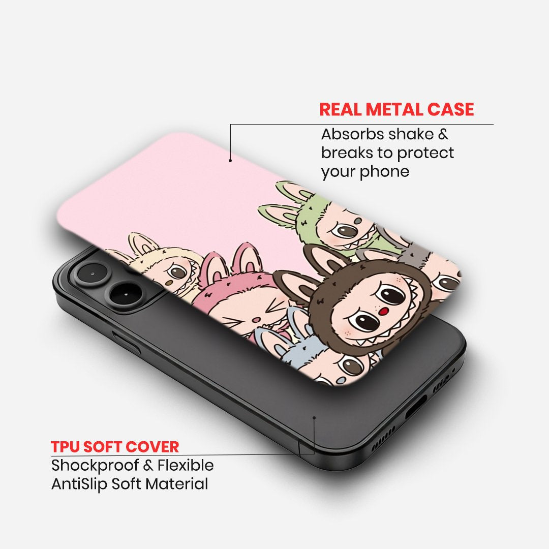 Official LA BU BU Characters Pink Phone Case image 1