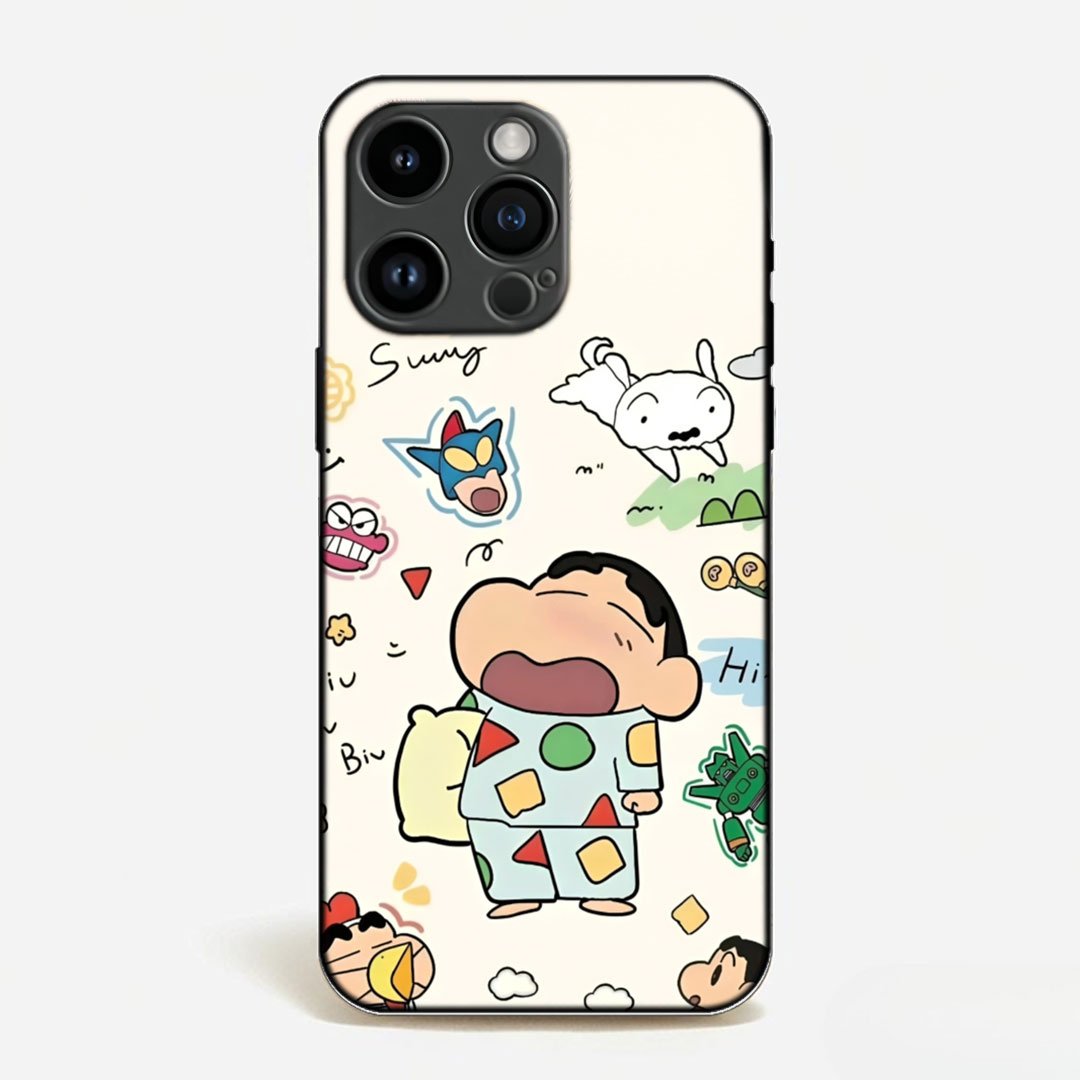 Sleepy Shinchan Doodle Case image 0