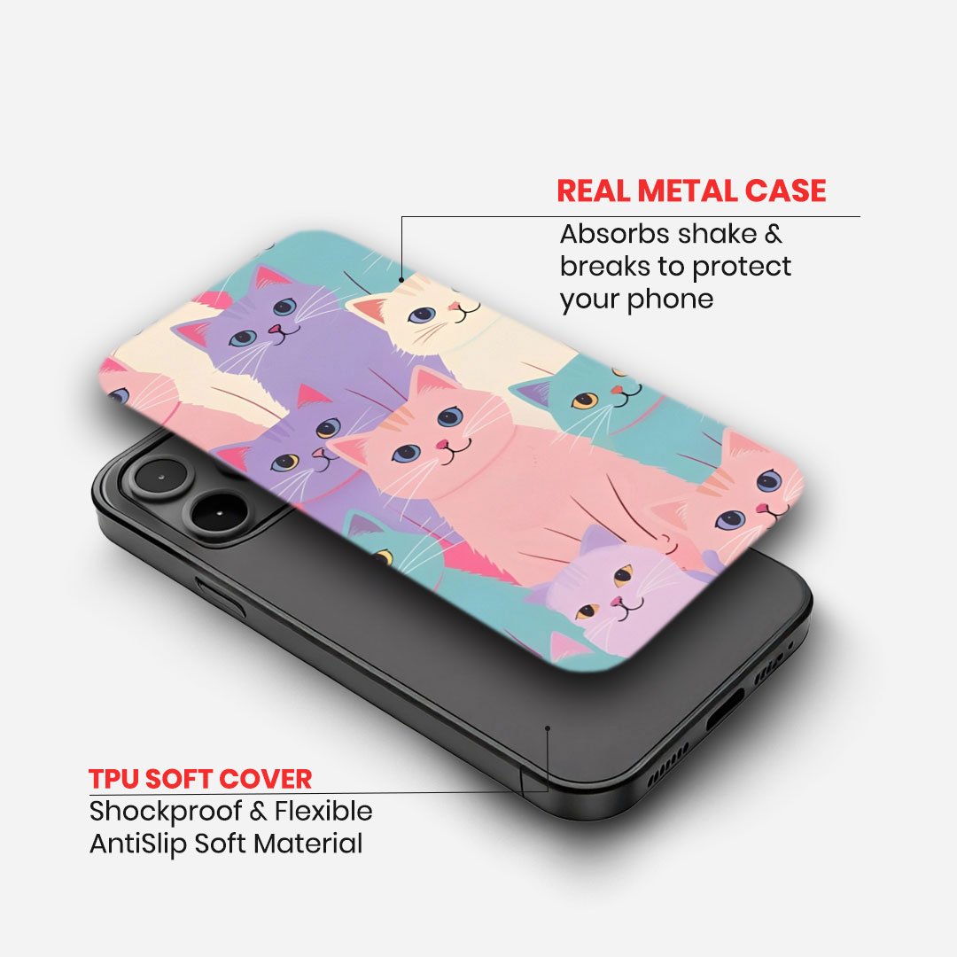 Pastel Cat Rainbow Case image 1