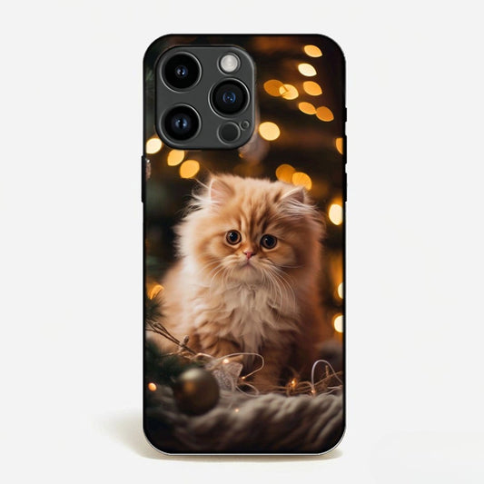 Golden Fluffy Kitten Case image 0