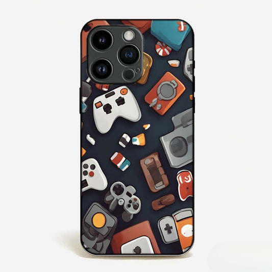 Retro Gamer Pattern Phone Case image 0