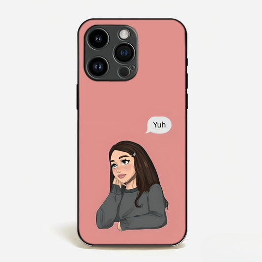 Pondering Cartoon Girl Case image 0