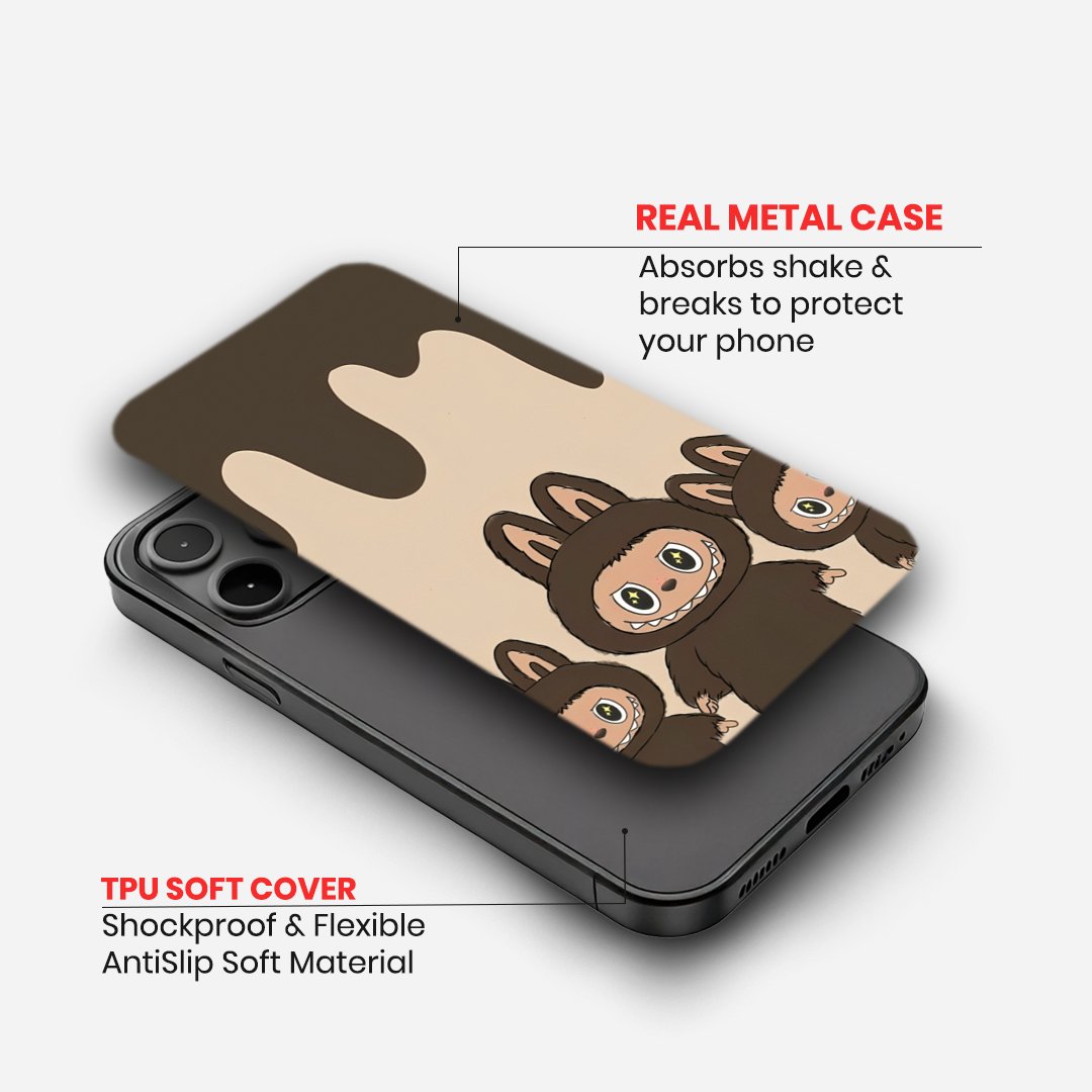 LA BU BU Chocolate Drip "Monster Bunny" Phone Case image 1