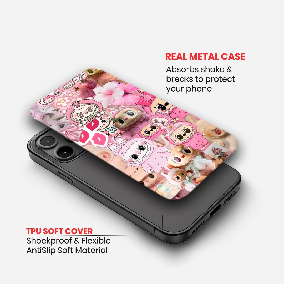 LA BU BU "Whimsical Wonders" Pink Aesthetic Phone Cover image 1