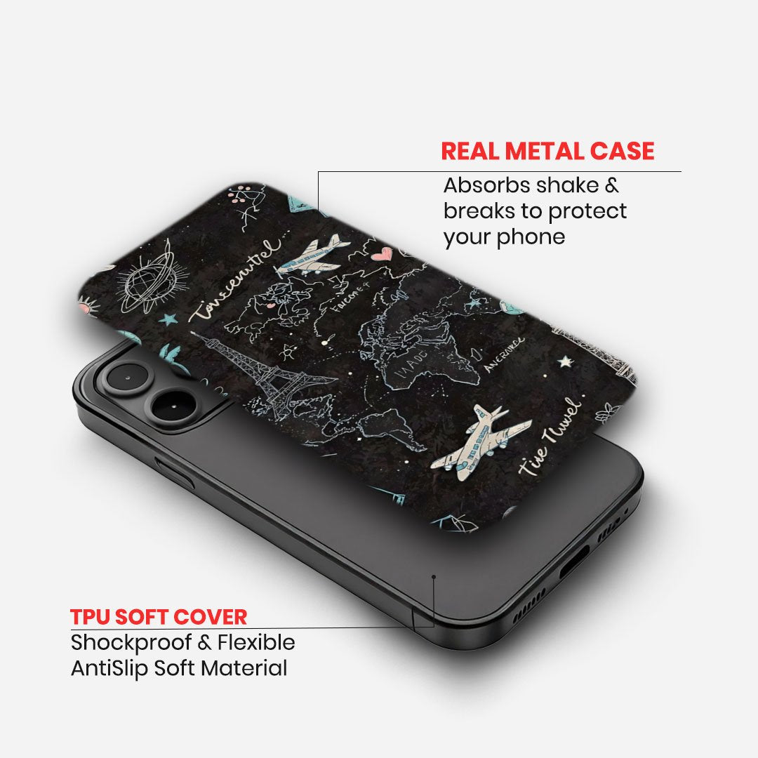 Doodle World Travel Map Case image 1