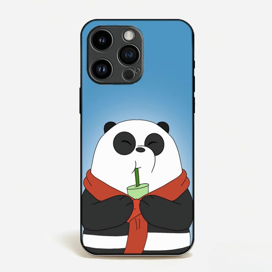 Panda Enjoying Drink Case image 0