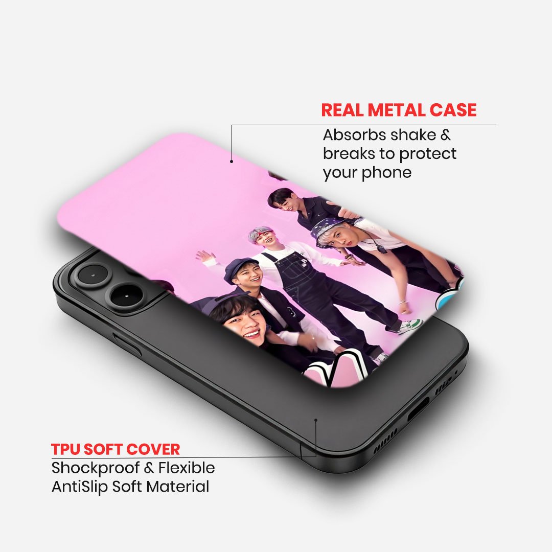BTS Pink Group Fun Case image 1