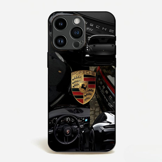 Black Porsche Aesthetic Phone Case image 0