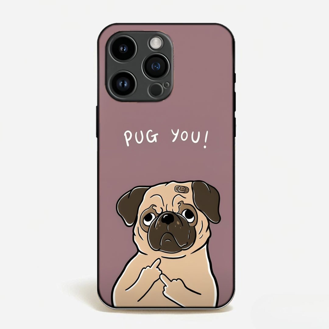 Rude Pug Cartoon Case image 0