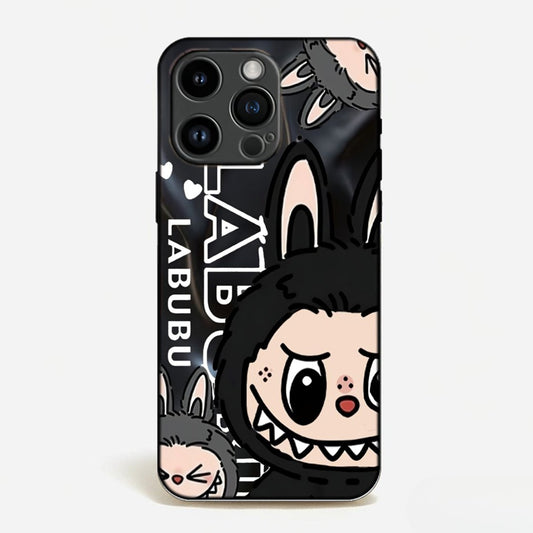 LA BU BU Series "Urban Edge" Black Character Art Phone Case image 0