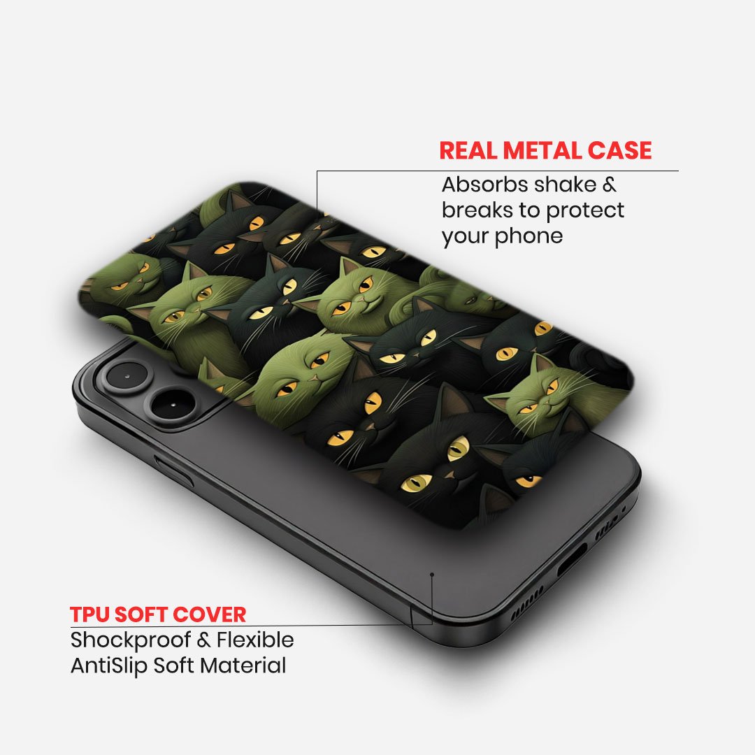 Cat Crowd Gaze Case image 1