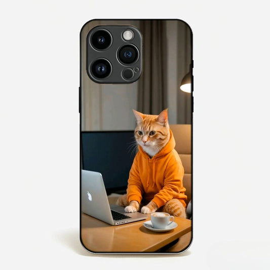 Working Cat Laptop Case image 0