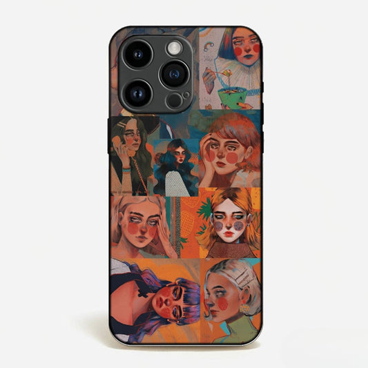 Illustrated Women Collage Case image 0