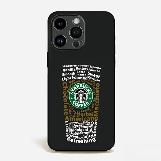 Starbucks Word Art Coffee Cup Phone Case  image 0