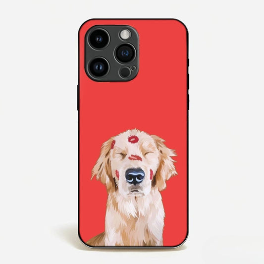 Kissed Golden Retriever Case image 0