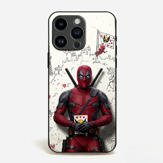 Doodle Deadpool Love Case image 0