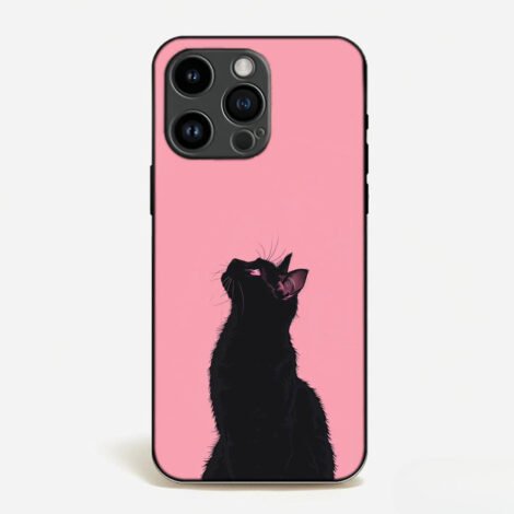 Noir Cat in Rosy Light Case