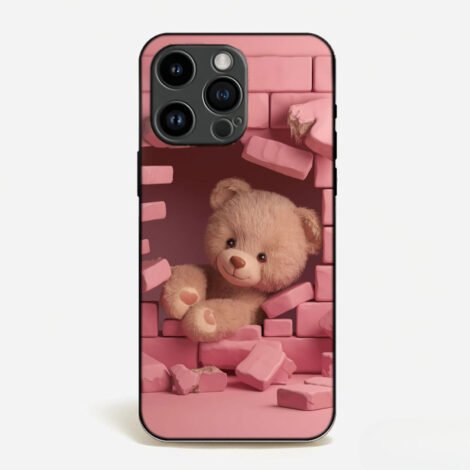 Peek-a-Boo Bear in Pink Case