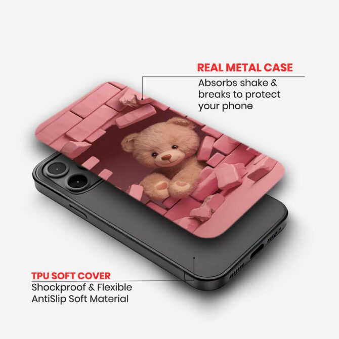 Peek-a-Boo Bear in Pink Case - Image 2