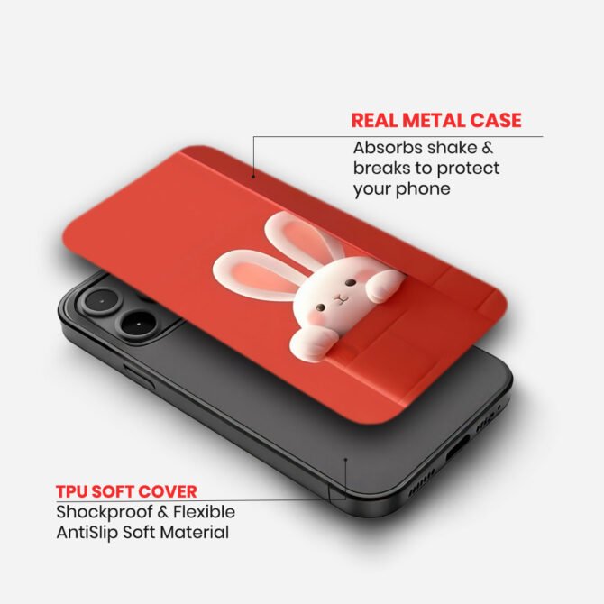 Peeking White Rabbit Case - Image 2