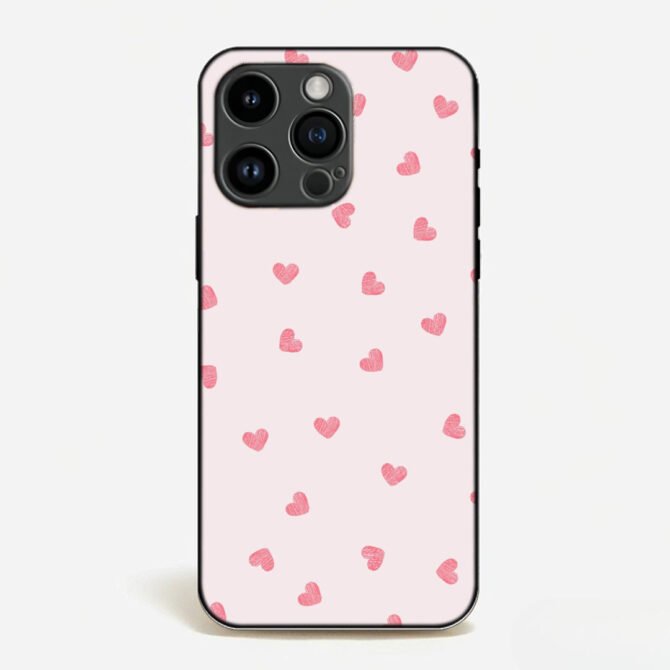 Pink Heart Sprinkle Case