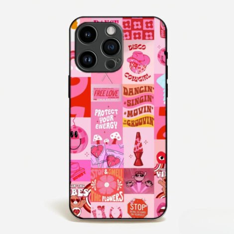 Retro Pink Vibes Collage Case