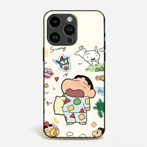 Sleepy Shinchan Doodle Case