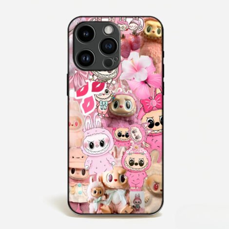 LA BU BU "Whimsical Wonders" Pink Aesthetic Phone Cover