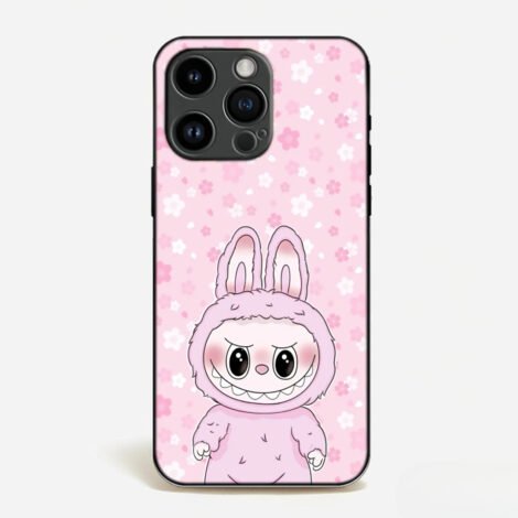 LA BU BU Series "Spring Bloom" Pink Bunny Phone Case