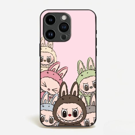 Official LA BU BU Characters Pink Phone Case