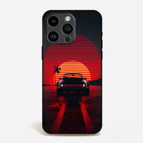 Retro Sunset Porsche Phone Case